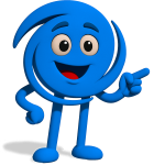 regarde par là bleu